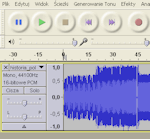Poprawne wysterowany sygnał z magnetofonu